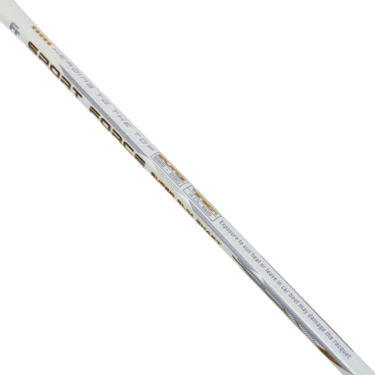 RAQUETTE DE BADMINTON FELET SPORT FORCE WHITE-GOLD (CORDEE)