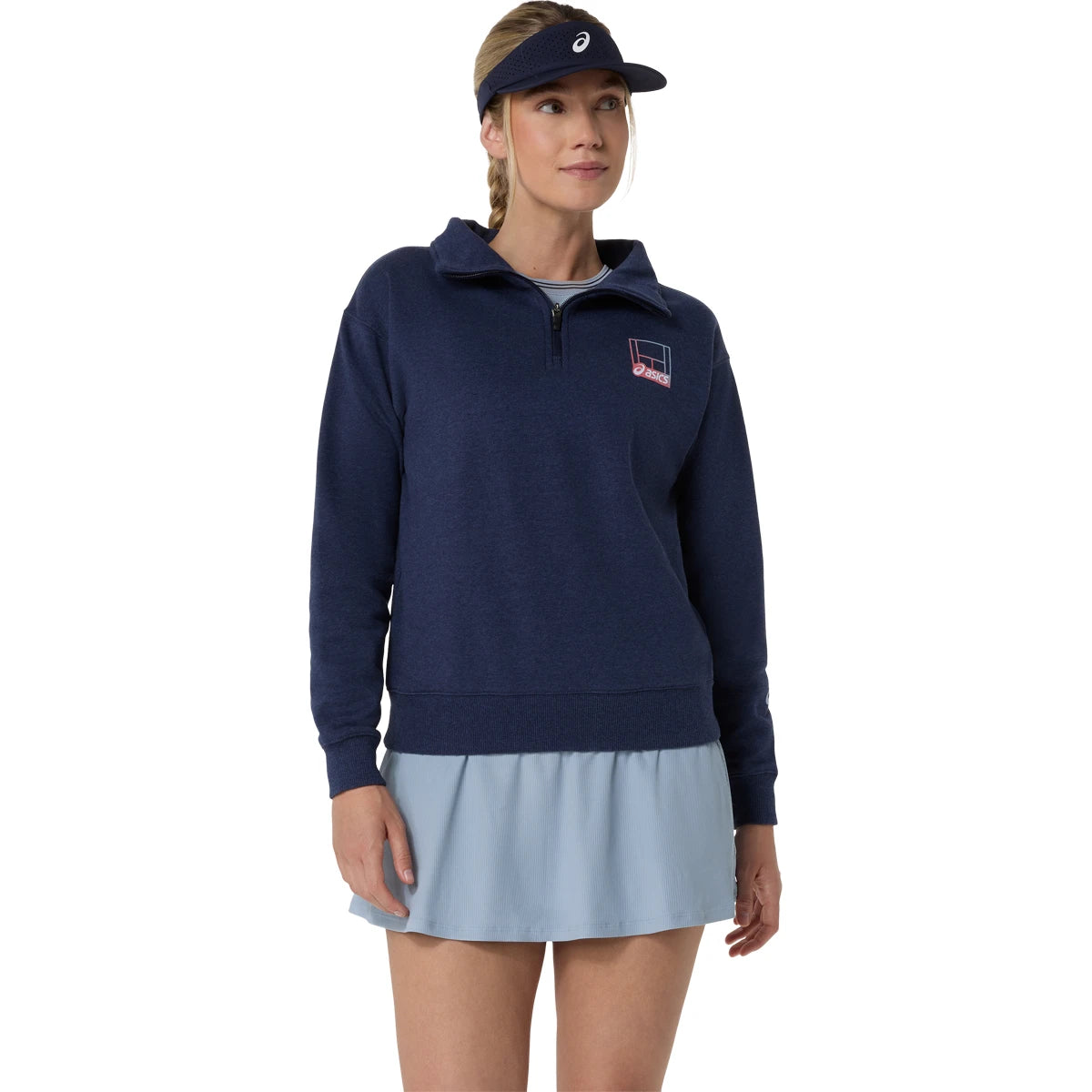 DAMEN SWEATSHIRT ASICS NAGINO 1/4 REISSVERSCHLUSS