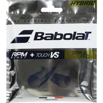 CORDAGE BABOLAT HYBRIDE RPM BLAST (1.25MM) + TOUCH VS (1.30MM)