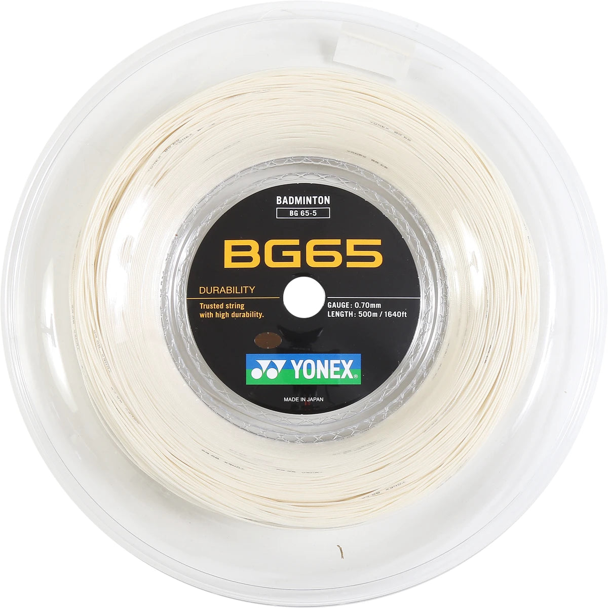 BOBINE BADMINTON YONEX BG65 (500 METRES)
