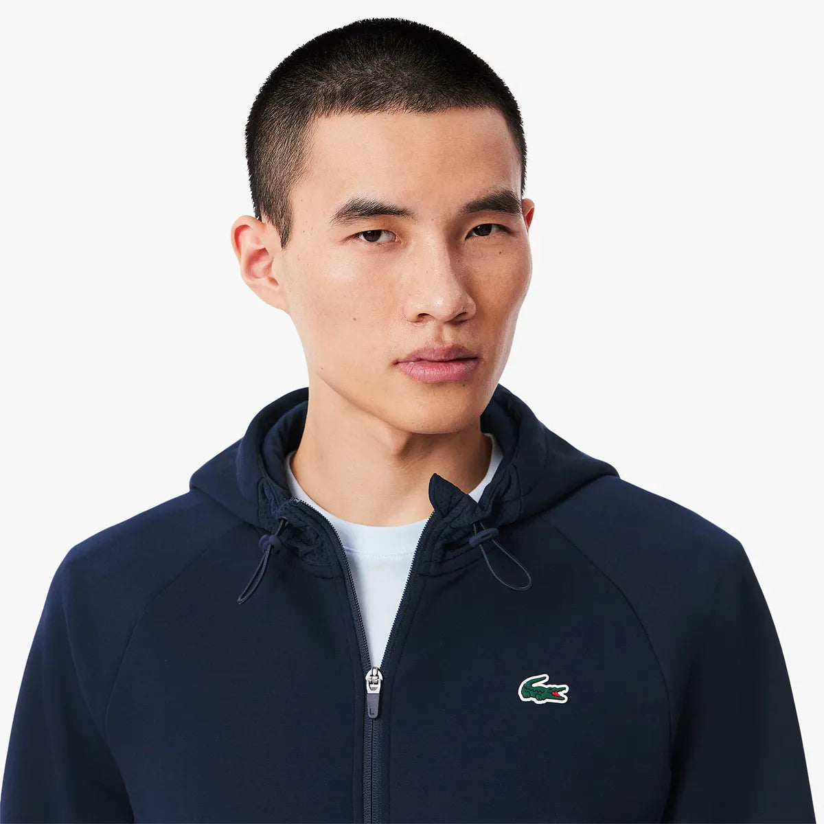 LACOSTE CORE PERFORMANCE SWEATSHIRT MIT KAPUZE FZ MESH