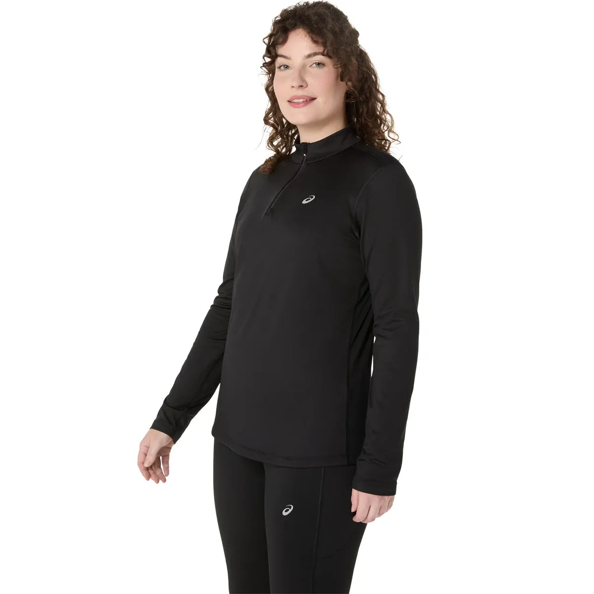 T-SHIRT ASICS FEMME CORE MANCHES LONGUES 1/2 ZIP