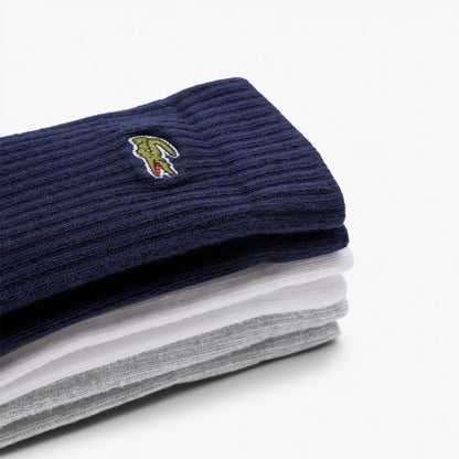 3 PAIRES DE CHAUSSETTES LACOSTE ATHLETE (MID)