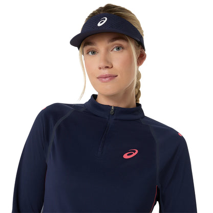 T-SHIRT ASICS FEMME PARIS MANCHES LONGUES 1/2 ZIP