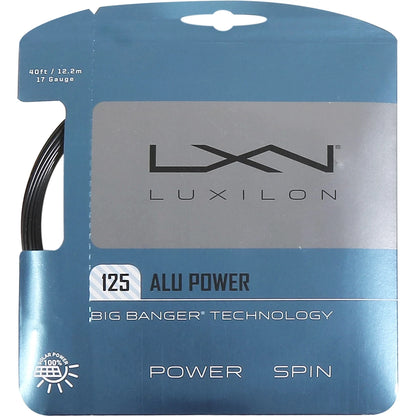 Cordage Luxilon Big Banger Alu Power Black (12 Mètres)