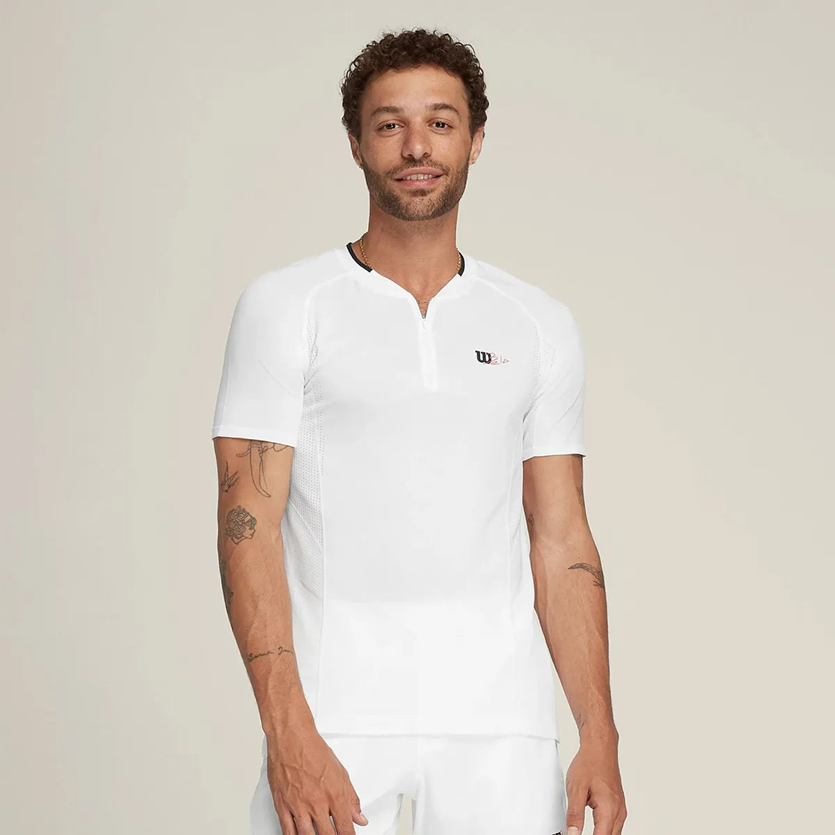 T-SHIRT WILSON BELA SERIES SEAMLESS ZIP HENLEY