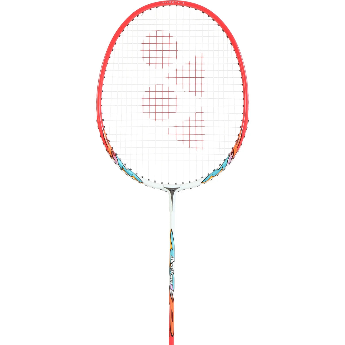 YONEX MP2 SENIOR WHITE-RED BADMINTON RACKET (STRUNG)