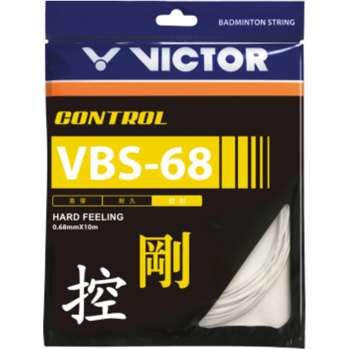 CORDAGE DE BADMINTON VICTOR  VBS-68 (GARNITURE - 10M)