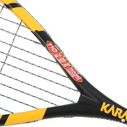 RAQUETTE DE SQUASH KARAKAL BLACK ZONE ORANGE 110 (CORDEE)