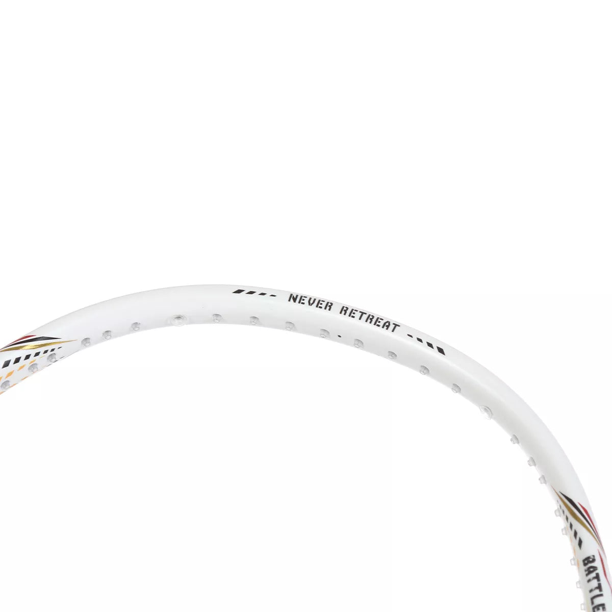 RAQUETTE DE BADMINTON HUNDRED BATTLE - 600 WHITE-GOLD