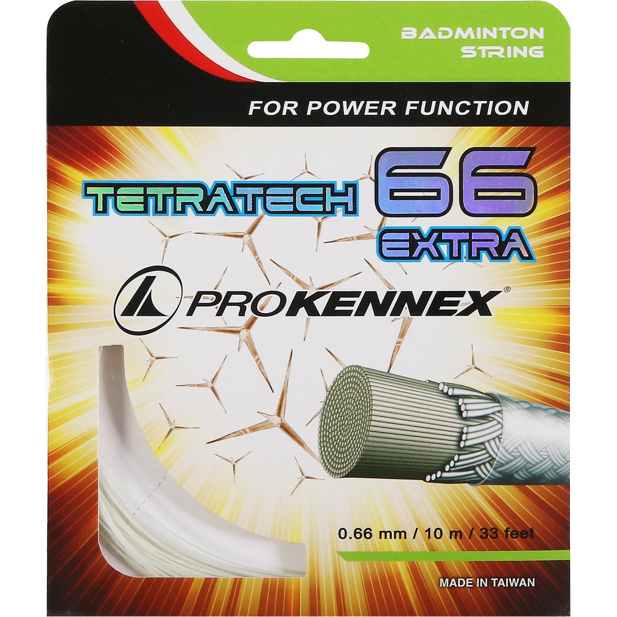 PRO KENNEX TETRATECH 66 BADMINTONSAITEN (10 METER)