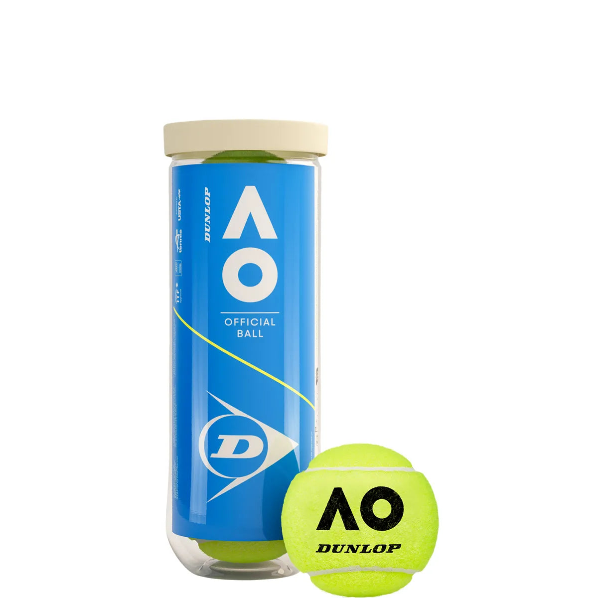 TUBE DE 3 BALLES DUNLOP AUSTRALIAN OPEN
