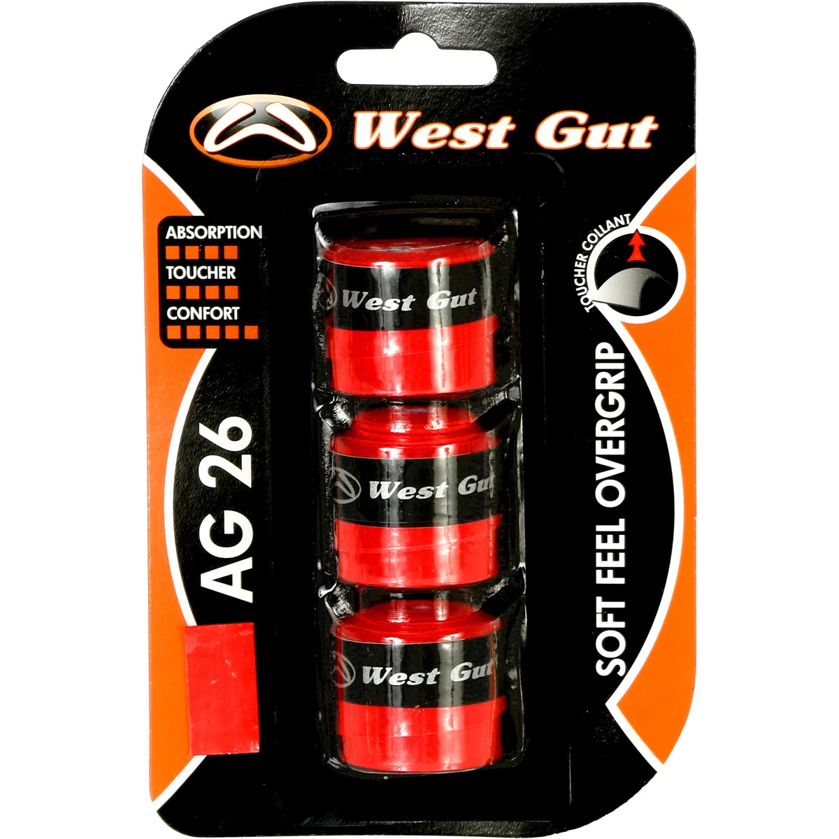 WEST GUT OVERGRIPS AG26 x3