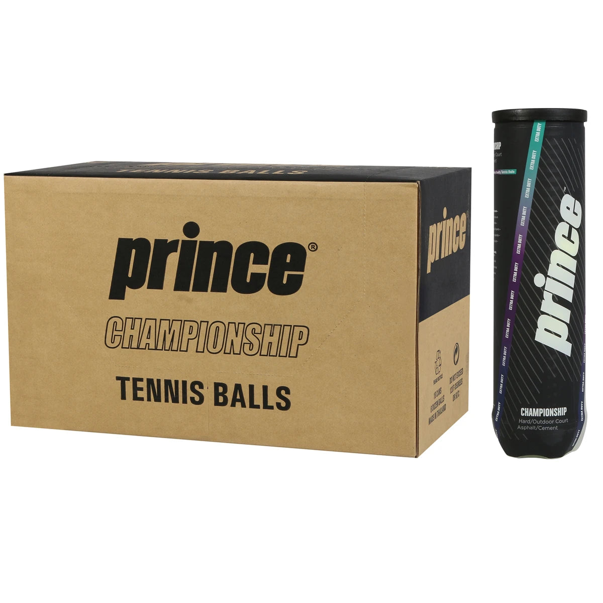 CARTON DE 18 TUBES DE 4 BALLES PRINCE CHAMPIONSHIP