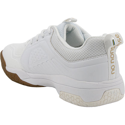 Chaussures Salming Mixte Indoor Eagle 2 Blanc/Or