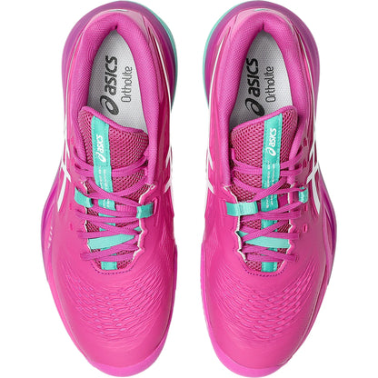 ASICS GEL RESOLUTION X TENNISSCHUHE AUF ROTSCHUTTBODEN