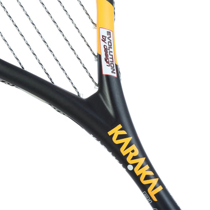 RAQUETTE DE SQUASH KARAKAL BLACK ZONE ORANGE 110 (CORDEE)