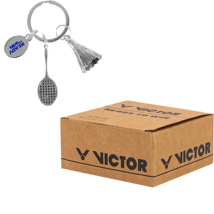 PORTE CLE RAQUETTES ET VOLANTS VICTOR (BOX DE 10 PIECES)