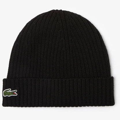 BONNET LACOSTE LAINE RIBBED