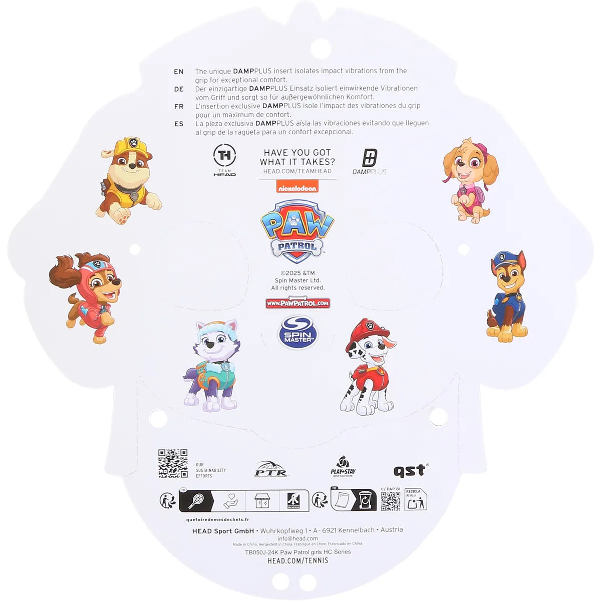 RAQUETTE HEAD JUNIOR PAT PATROUILLE STELLA 21