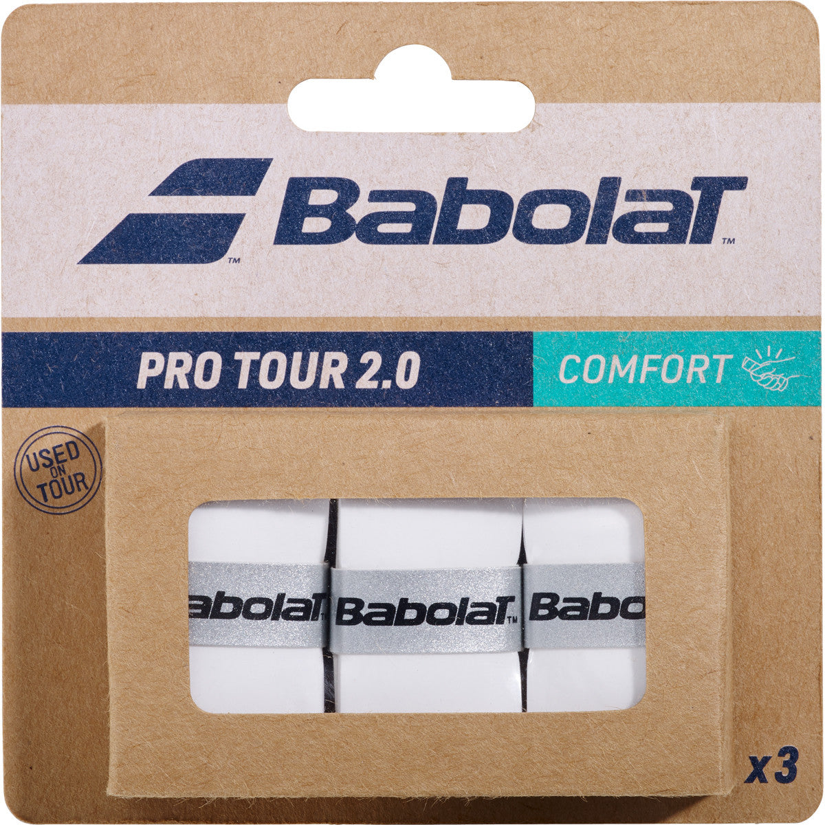 BABOLAT PRO TOUR 2.0 OVERGRIPS x3