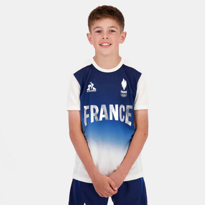 T-SHIRT LE COQ SPORTIF JUNIOR FRANKREICH OLYMPISCHE LEISTUNG