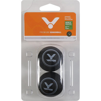 BALLES DE SQUASH VICTOR (SIMLE POINT JAUNE - X2)