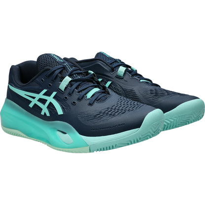 ASICS GEL RESOLUTION X TENNISSCHUHE AUF ROTSCHUTTBODEN