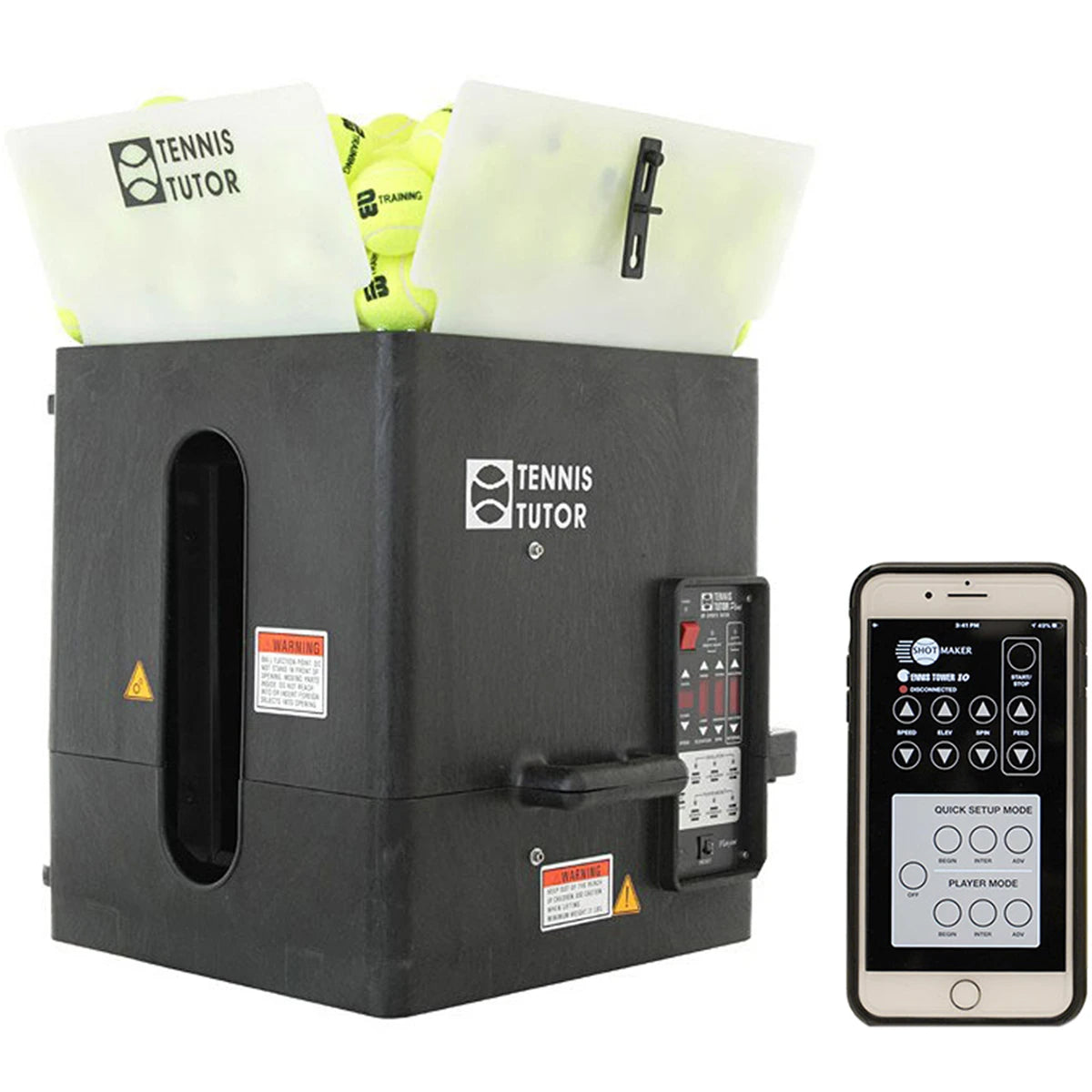 LANCE-BALLES TUTOR PLUS PLAYER SUR SECTEUR 230V TELE MOBILE