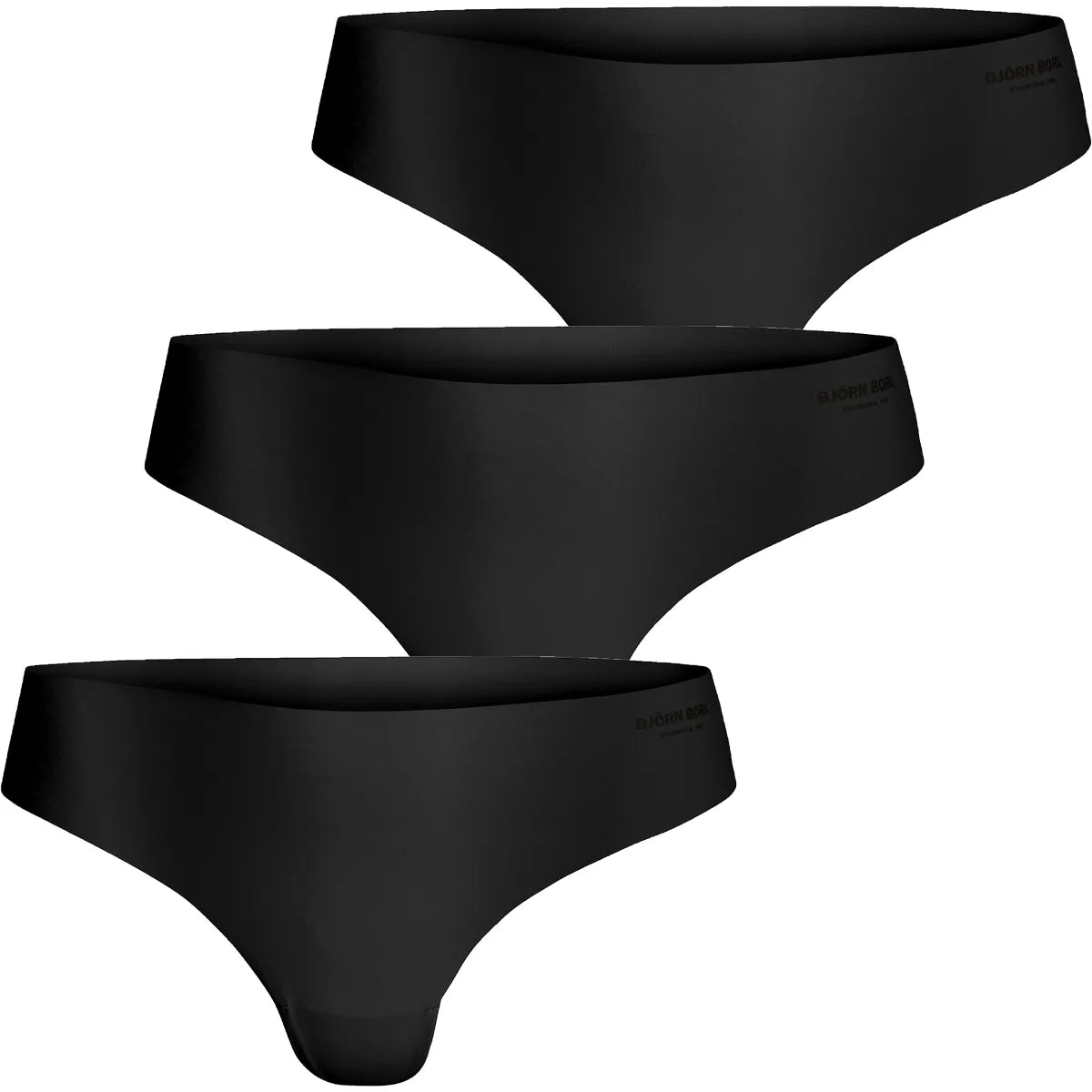 PACK OF 3 BJORN BORG WOMEN'S INVISIBLE THONGS