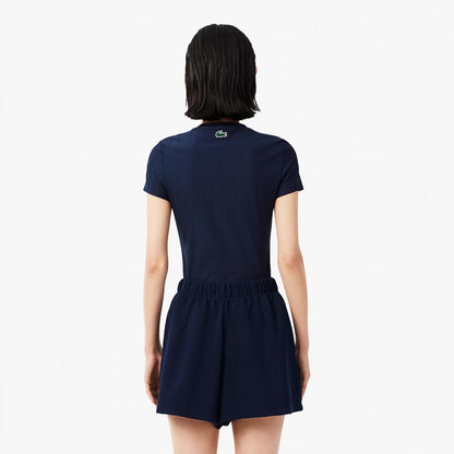 DAMEN T-SHIRT LACOSTE HERITAGE