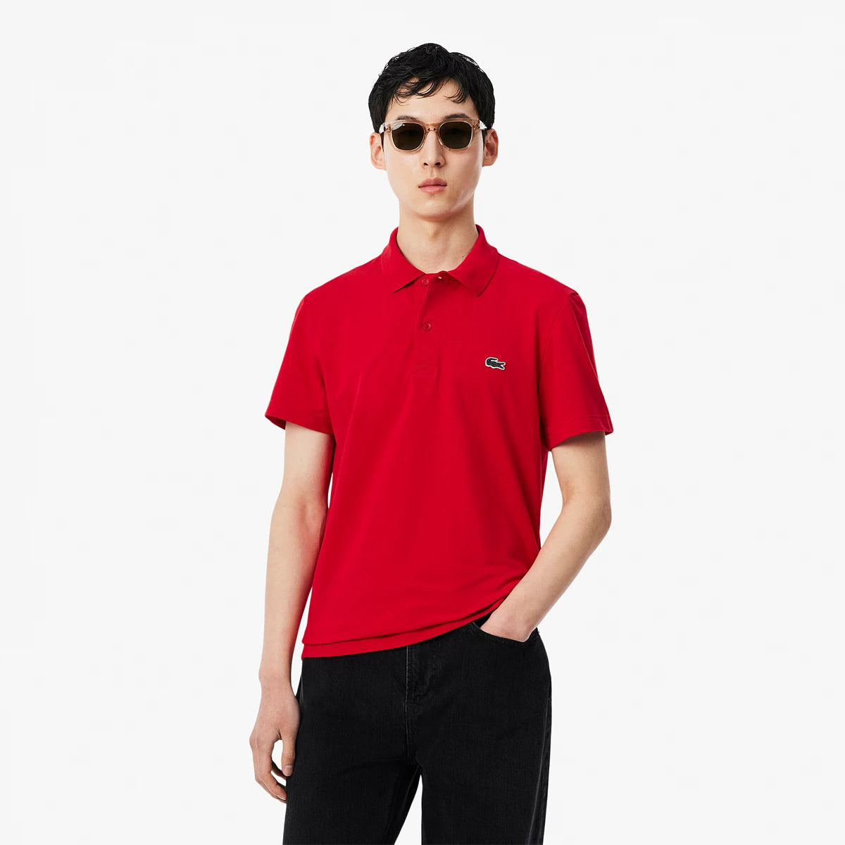 POLO LACOSTE CORE PERFORMANCE OTTOMAN REGULAR FIT