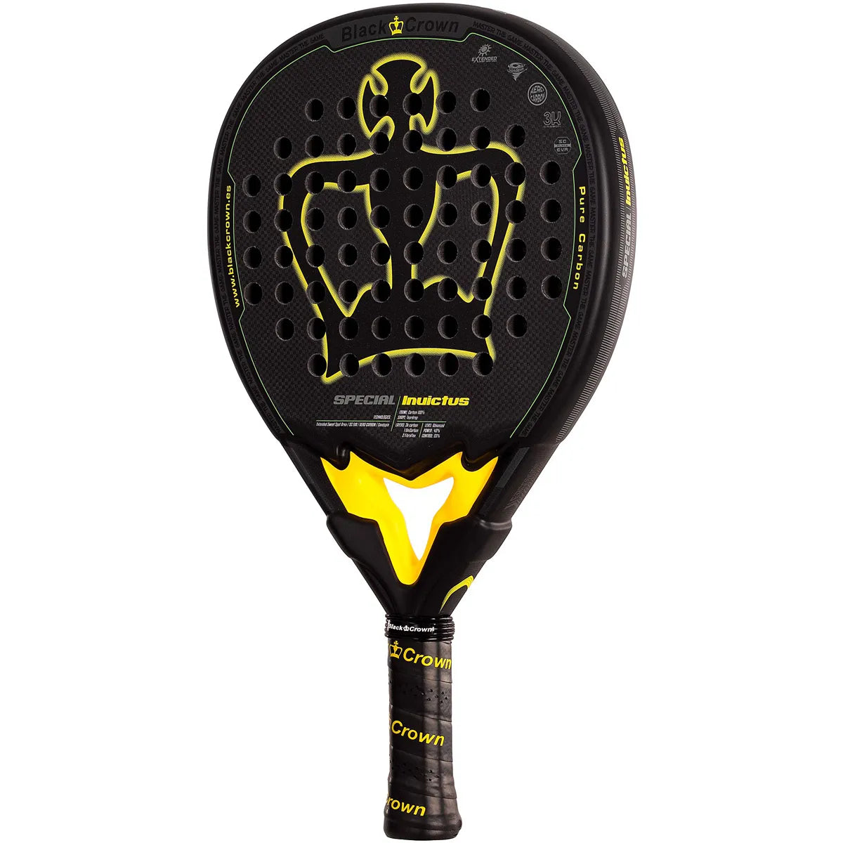 RAQUETTE DE PADEL BLACK CROWN SPECIAL INVICTUS