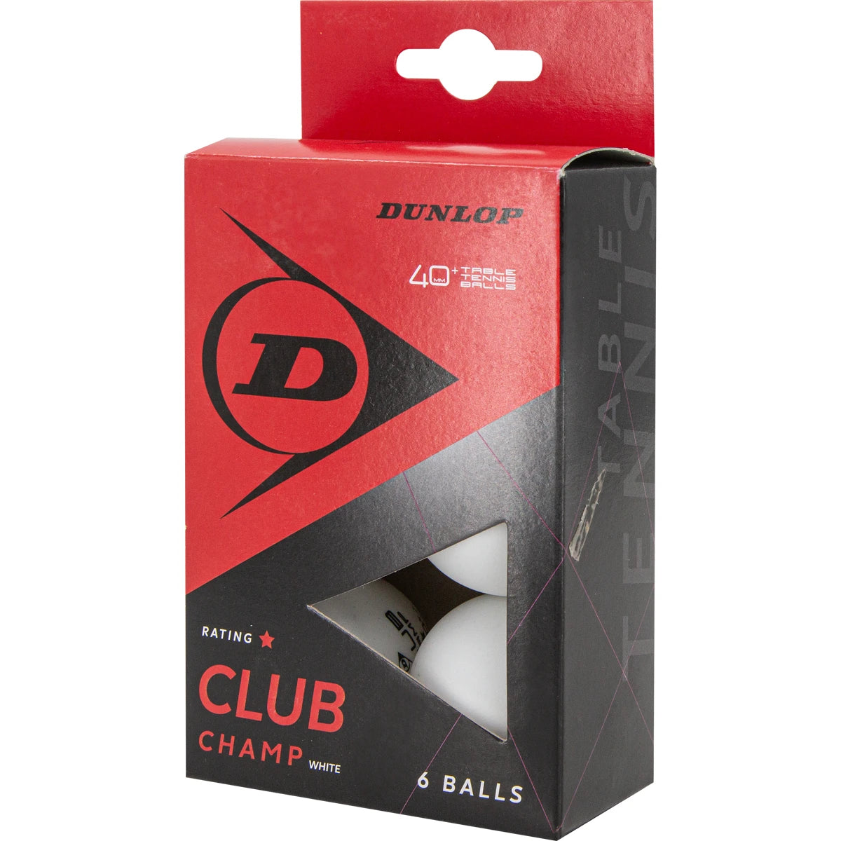 BALLES TT 40 DUNLOP CLUB CHAMP X6 BLANCHE