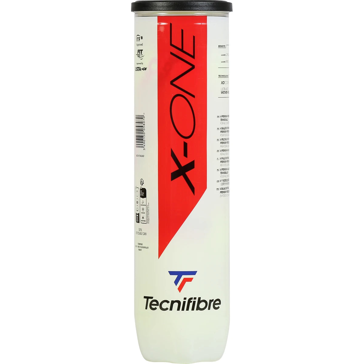 TUBE 4 BALLES TECNIFIBRE X-ONE