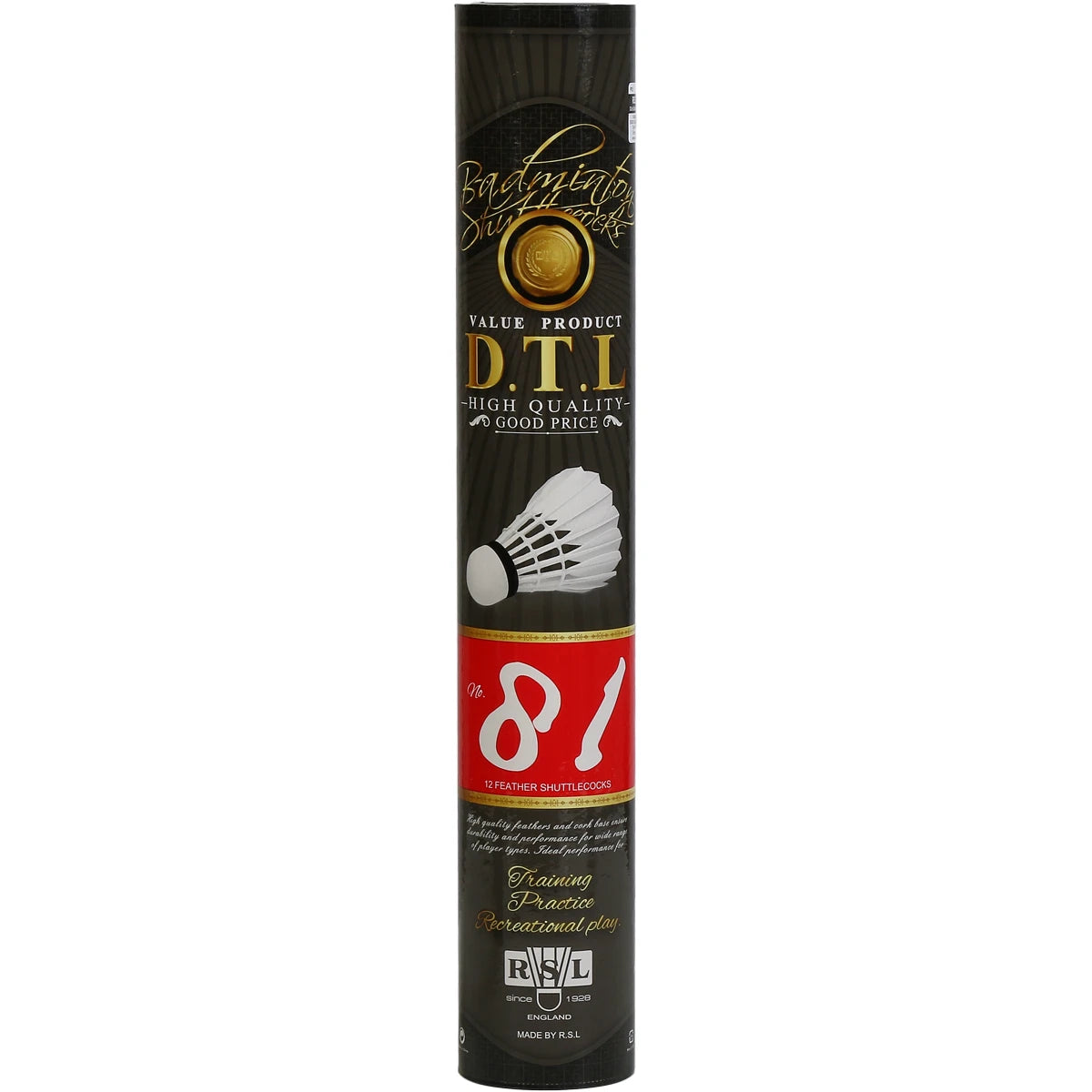 RSL DTL81 FEATHER BADMINTON SHUTTLECOCKS