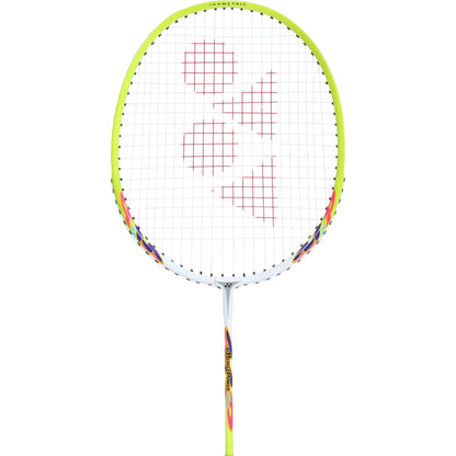 YONEX MP2 WHITE/LIME JUNIOR BADMINTON RACKET (STRUNG)