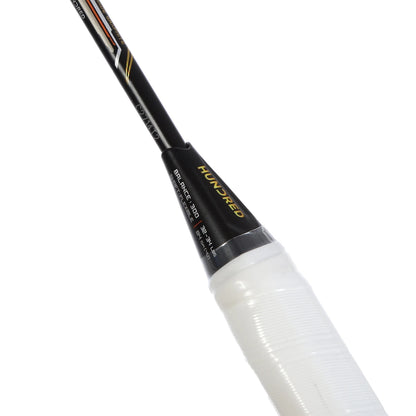 BADMINTONSCHLÄGER HUNDRED T-FUSION 500 ATTK 4U (UNBESAITET)