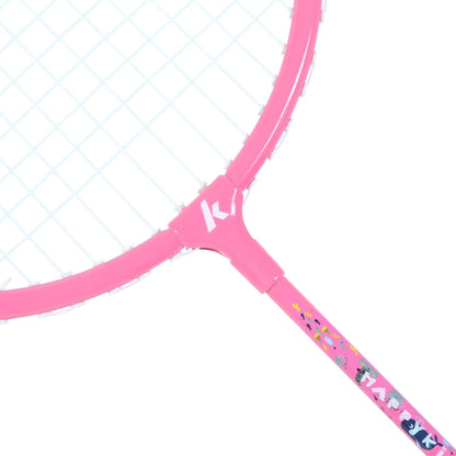 SET MIT 2 BADMINTONSCHLÄGERN KAWASAKI HAPPY KIDS 605 JR