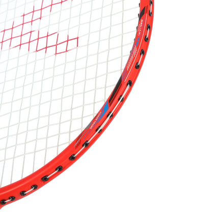 BADMINTONSCHLÄGER HUNDRED POWERTEK 2000 PRO ROT (BESAITET)