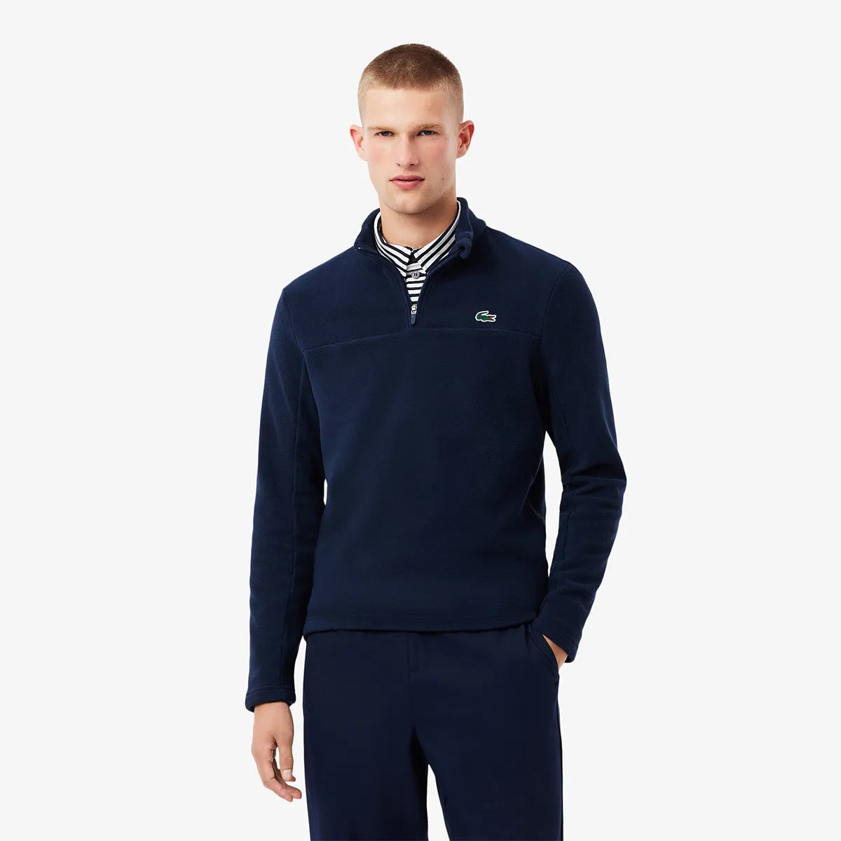 LACOSTE CORE PERFORMANCE FLEECE SWEATSHIRT MIT 1/2 REISSVERSCHLUSS
