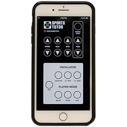LANCE-BALLES TUTOR PLUS PLAYER SUR SECTEUR 230V TELE MOBILE
