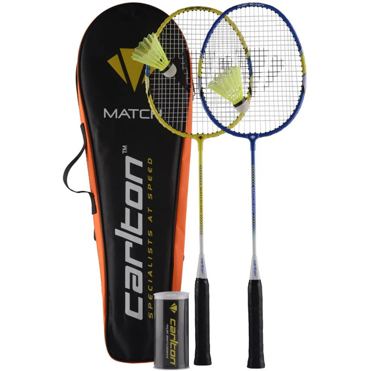 RAQUETTE DE BADMINTON CARLTON KIT MATCH 100 (CORDEE)