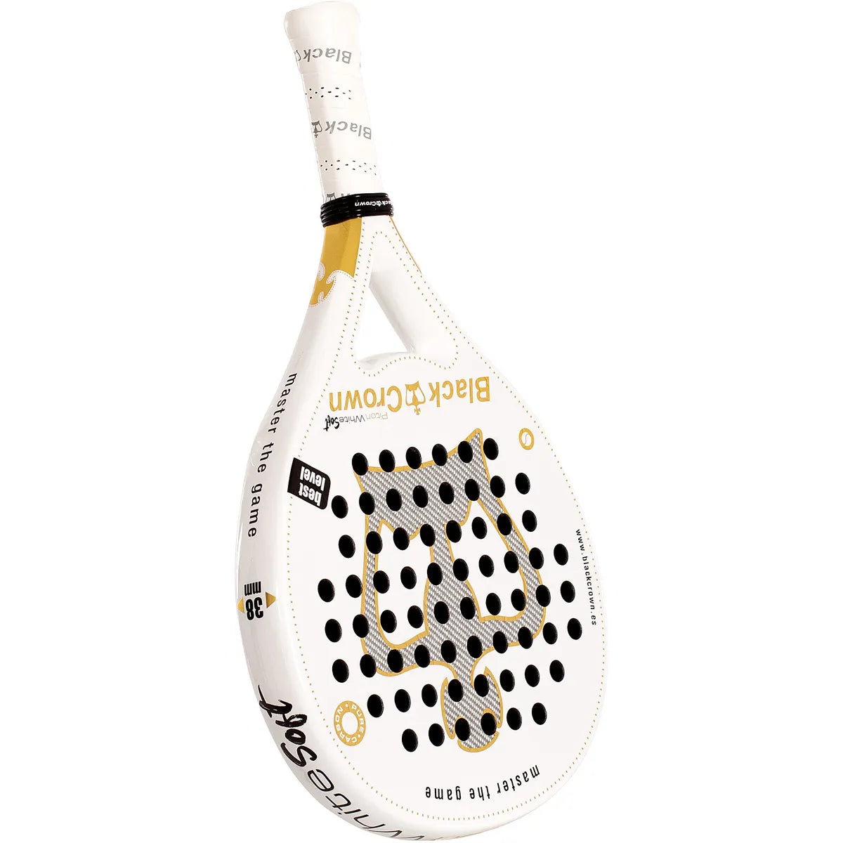 BLACK CROWN PITON WHITE SOFT PADEL RACKET