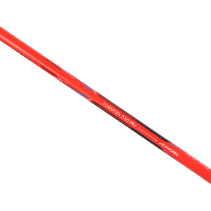 BADMINTONSCHLÄGER HUNDRED POWERTEK 2000 PRO ROT (BESAITET)