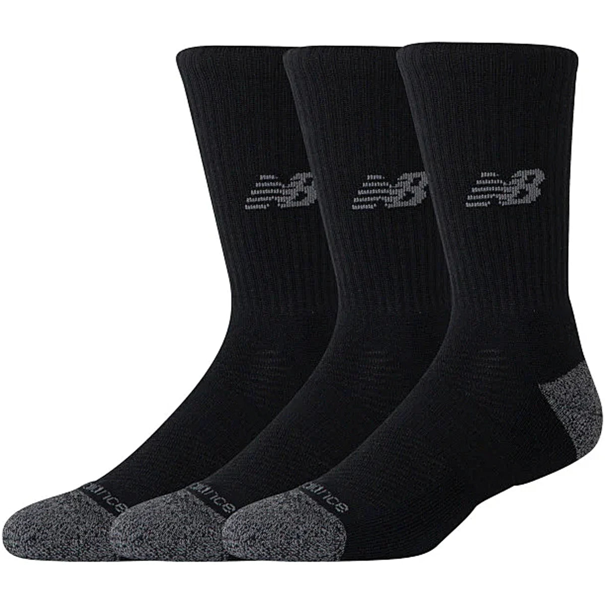 3 PAIRS OF NEW BALANCE ACTIVE CREW SOCKS (MID)