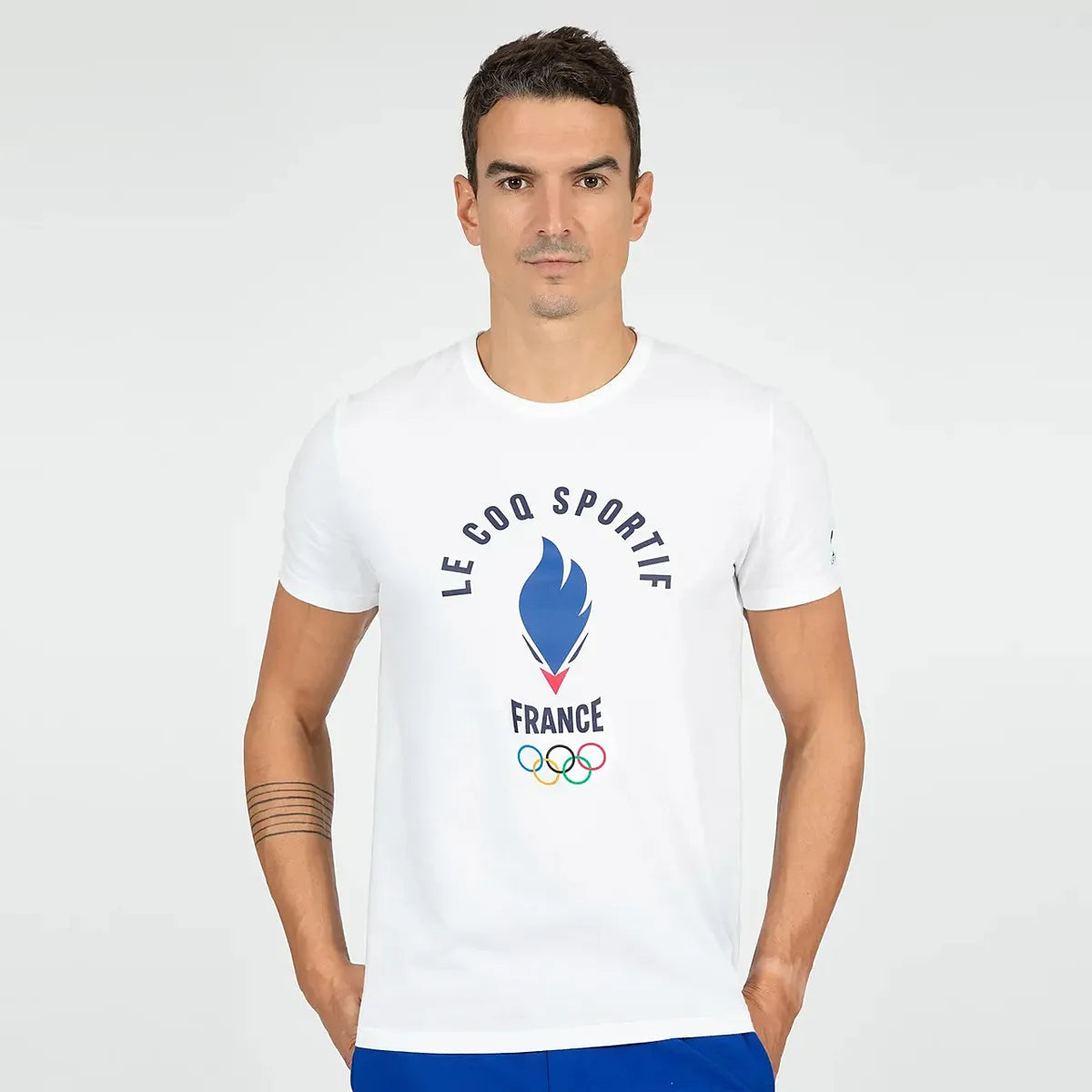 T-SHIRT LE COQ SPORTIF FRANCE OLYMPIQUE VILLAGE (1)