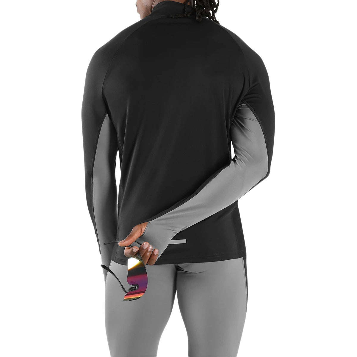 Reebook ID Long Sleeve Vector 1/4 Zip Long Sleeve T-Shirt