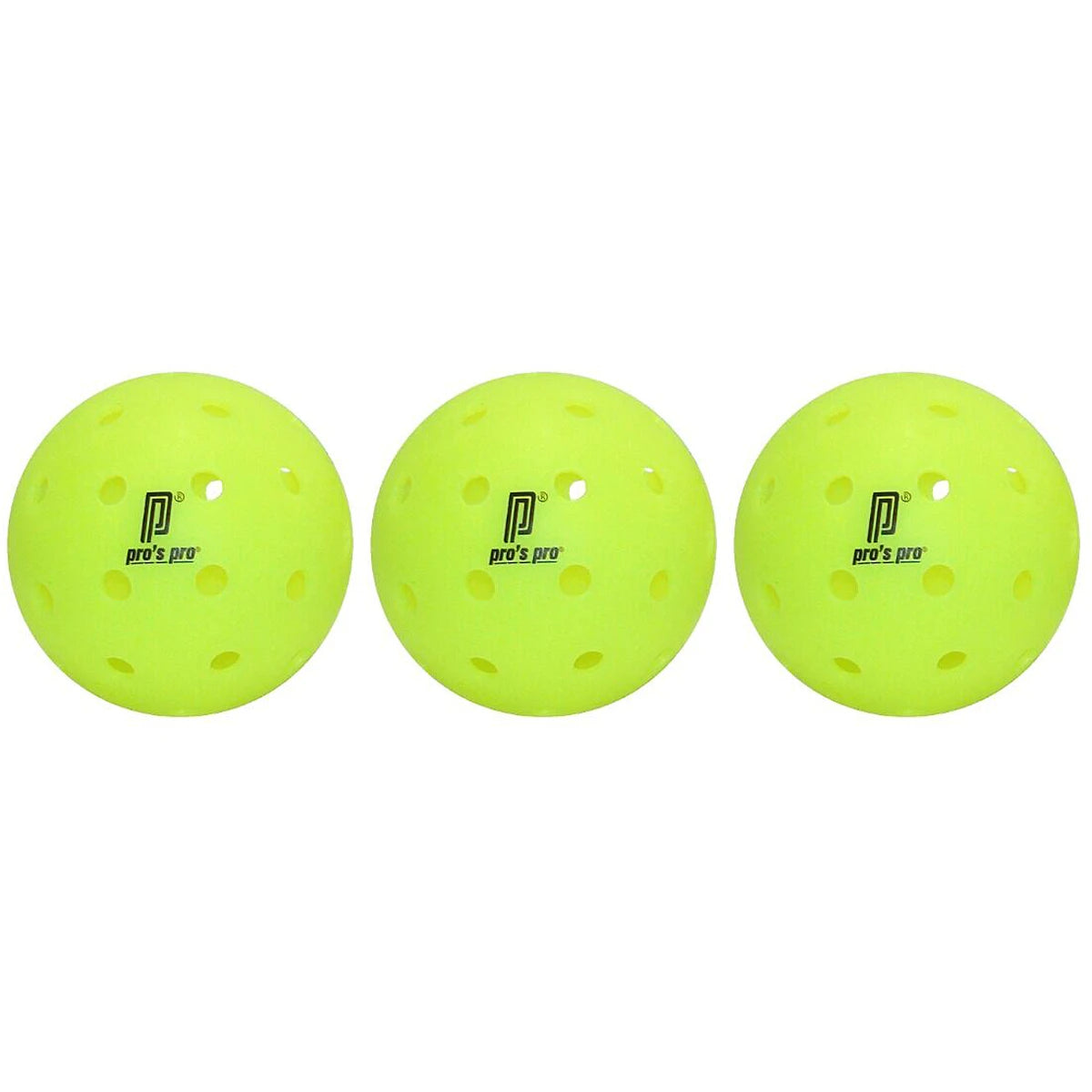 PACK DE 3 BALLES DE PICKLEBALL PRO'S PRO OUTDOOR