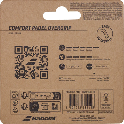 SURGRIPS BABOLAT COMFORT PADEL x3